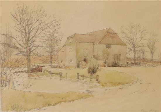 George Belcher (1875-1947) The Mill, Fittleworth 24 x 34cm